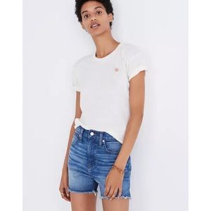 MADEWELL NWT Perfect Jean Short Butler Wash 30